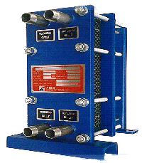 plate and frame heat exchanger blue